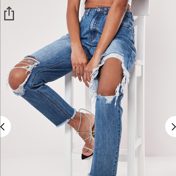 Forever 21 Denim - NWOT Boyfriend Jeans Distressed Ripped Mom